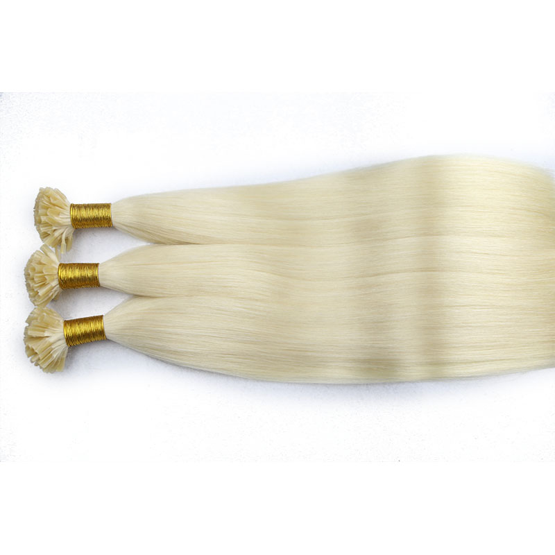 Factory Wholesale Italy Keratin Pre Bonded Nail Tips Straight Tip Hair Russian Remy U Tip Hair Extension